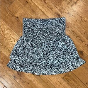 Sienna Sky Navy and White Floral Skater Skirt